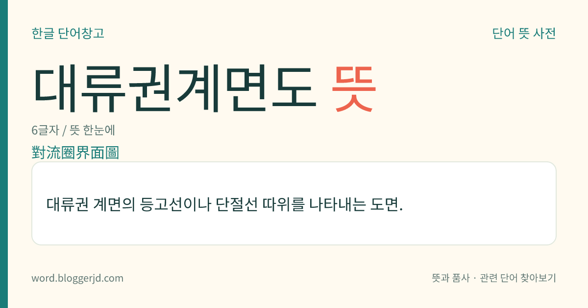 대류권계면도 뜻: 대류권 계면의 등고선이나 단절선 따위를 나타내는 도면.